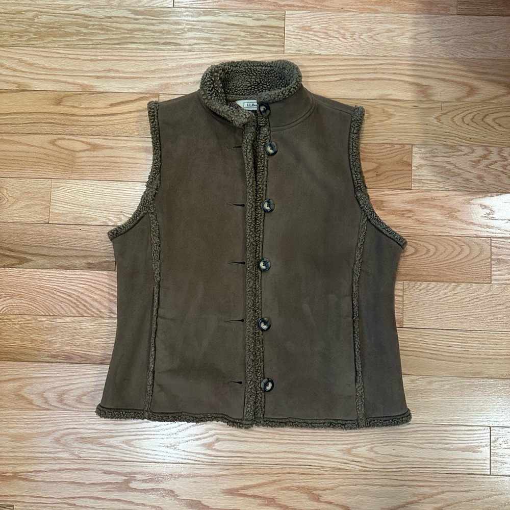 LL bean brown vest